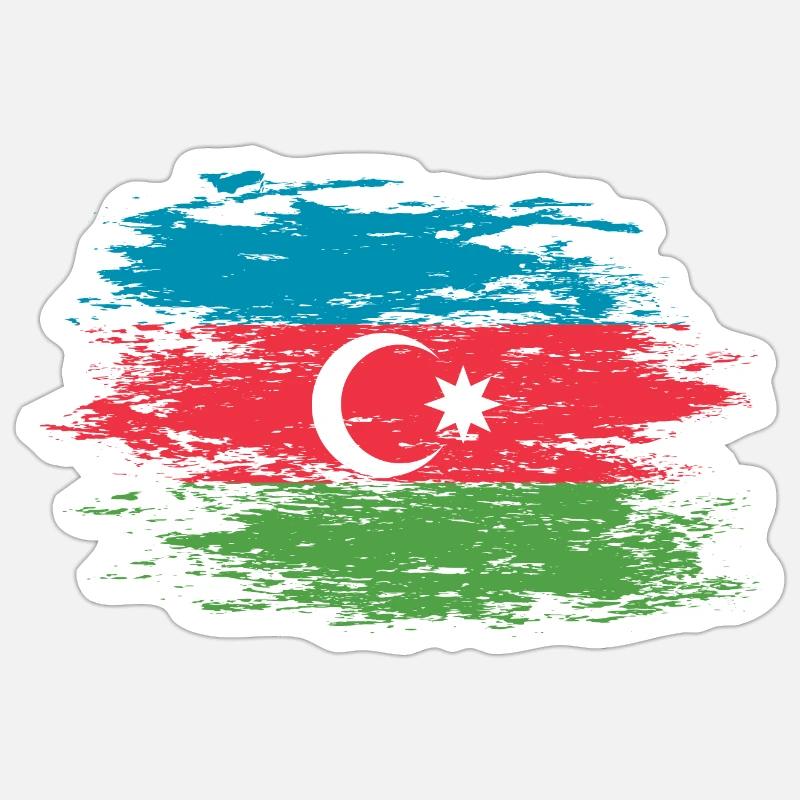 Azerbaïdjan utilisé Sticker taille S (10 x 10 cm)