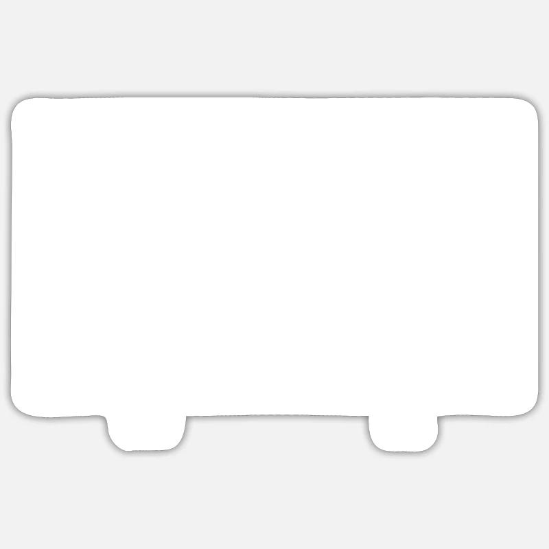 Vous - I - Cheval qui tombe - Sticker taille S (10 x 10 cm) - blanc mat