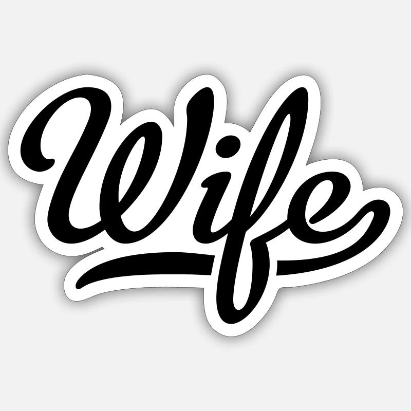 Femme - Sticker taille S (10 x 10 cm) - blanc mat