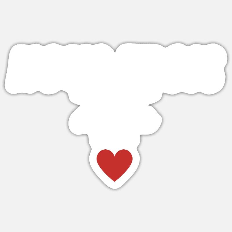nous trois ou rien - Sticker taille S (10 x 10 cm) - blanc mat