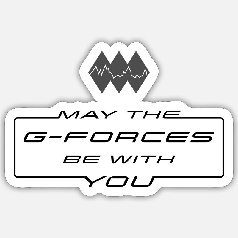 Que les forces g soient avec vous Sticker taille S (10 x 10 cm)