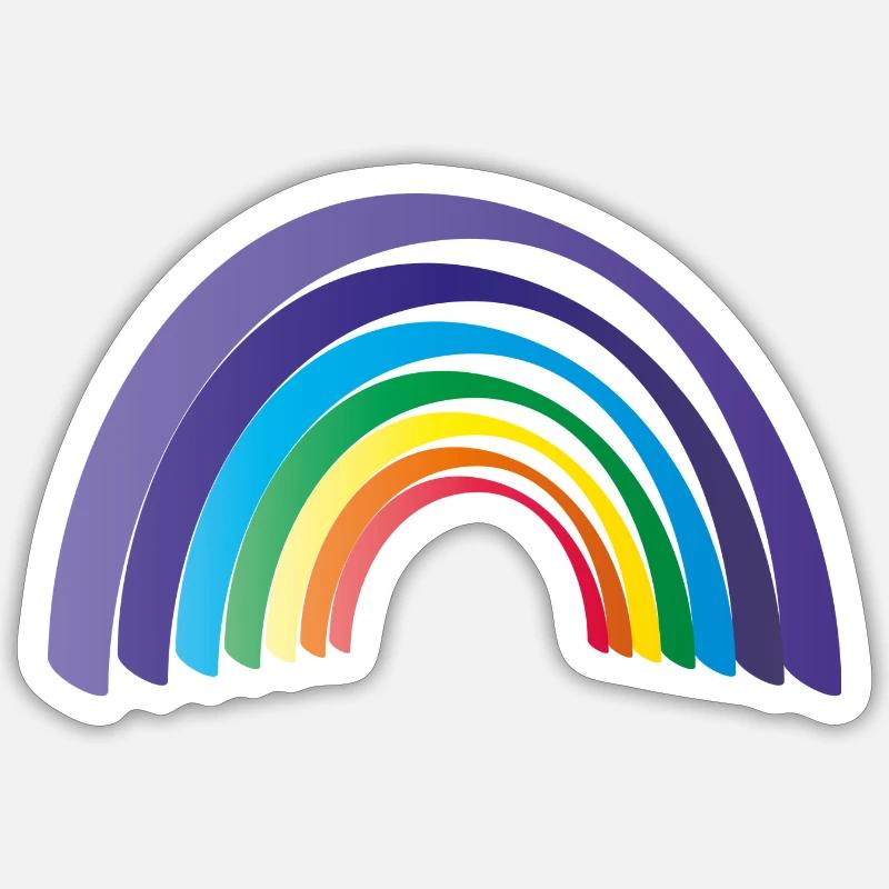 Regenbogen Sticker Größe S (10 x 10 cm)