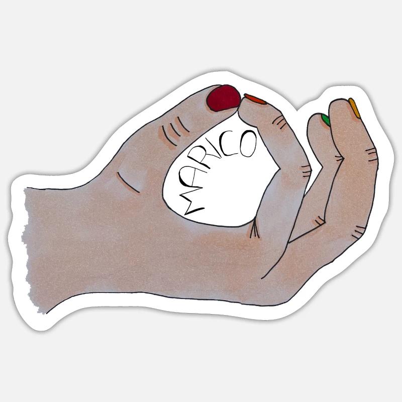 Marico - Sticker Größe S (10 x 10 cm) - Mattweiß
