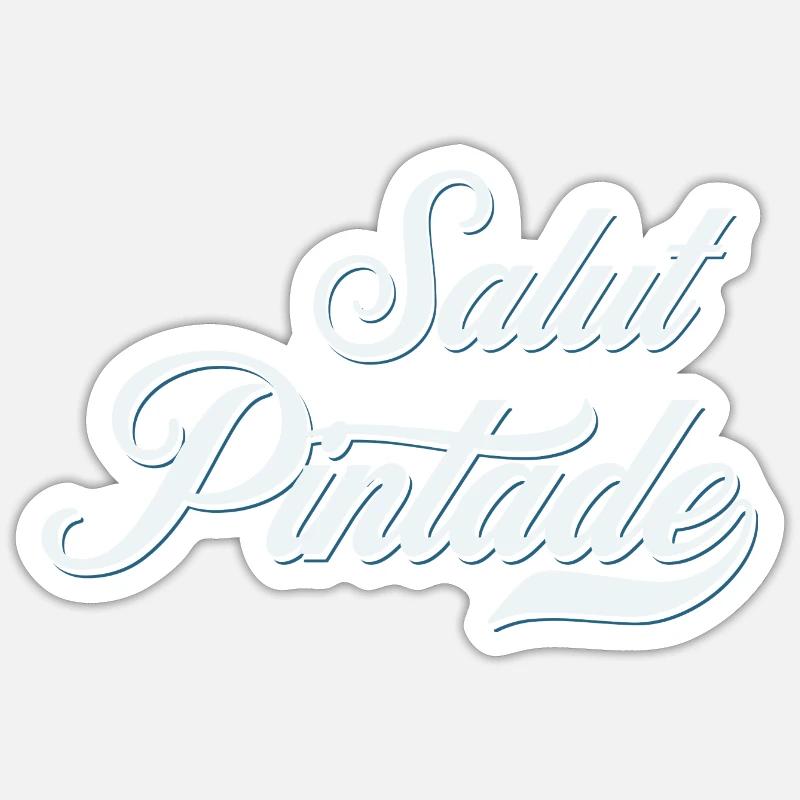 Hallo Perlhühner.. Sticker Größe S (10 x 10 cm)
