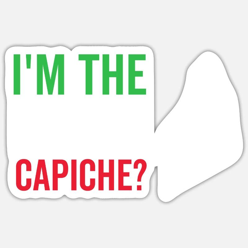 I'm The Boss Capiche - Sticker size S (10 x 10 cm) - white matte