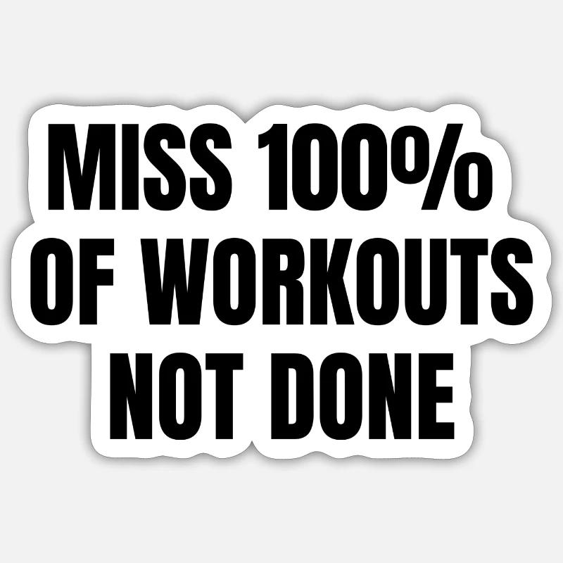 Workout Sticker size S (10 x 10 cm)