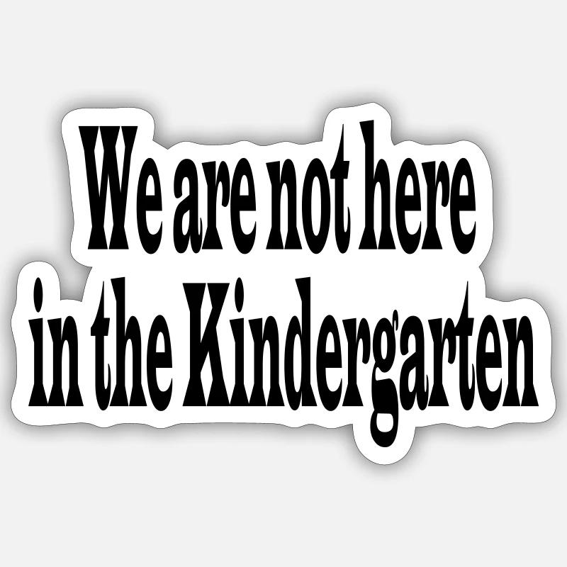 Kindergarten Sticker Größe S (10 x 10 cm)