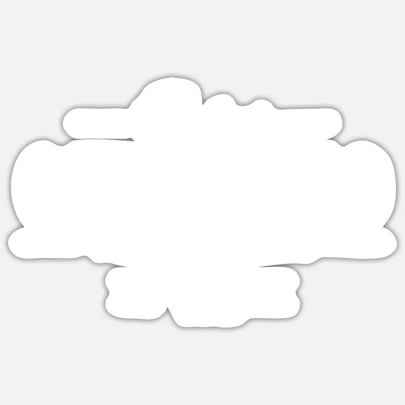 Botswana - Elefant - Sticker Größe S (10 x 10 cm) - Mattweiß
