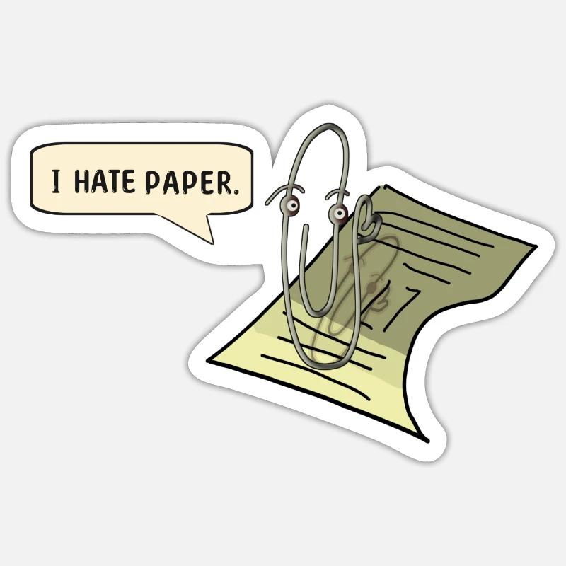 Bureau - Sticker taille S (10 x 10 cm) - blanc mat