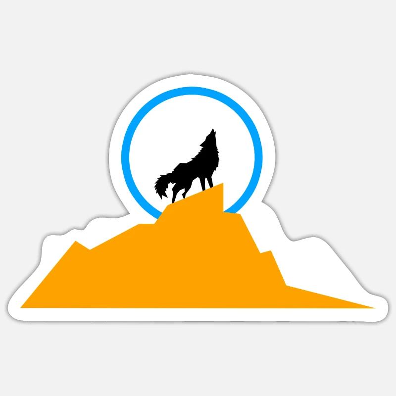 Wolfsberg - Sticker Größe S (10 x 10 cm) - Mattweiß
