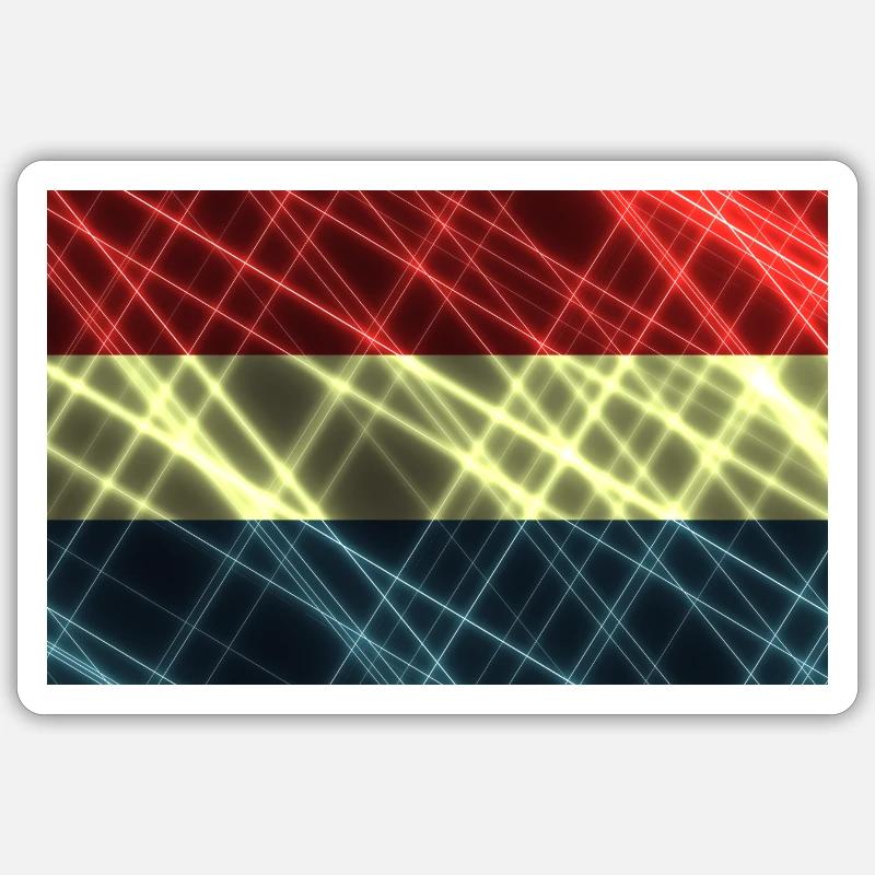 Pays-Bas - Sticker taille S (10 x 10 cm) - blanc mat