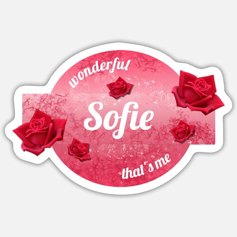 Sofie - Sticker size S (10 x 10 cm) - white matte