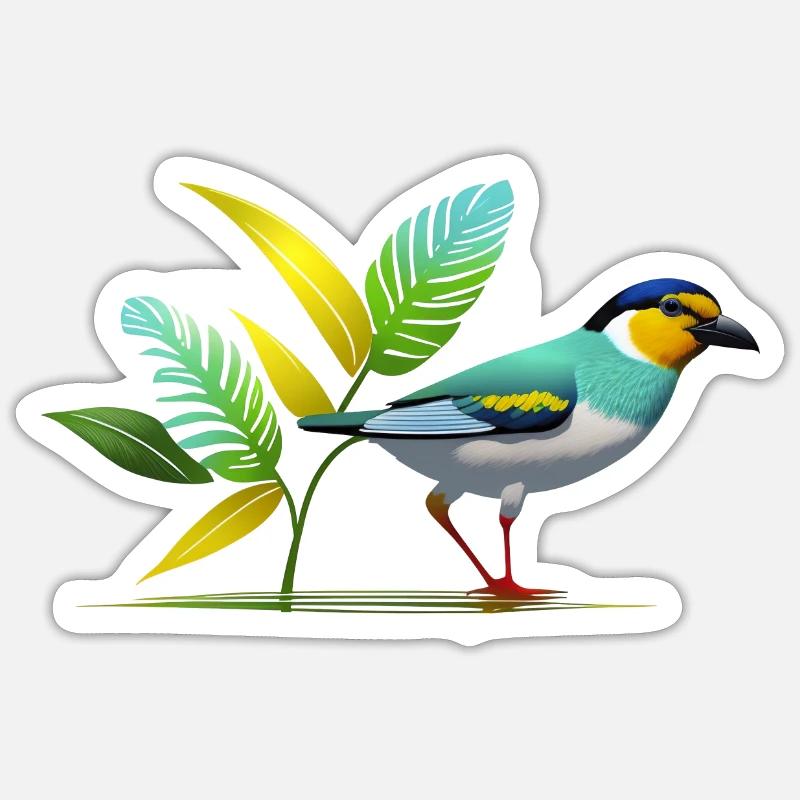 Bird Sticker size S (10 x 10 cm)