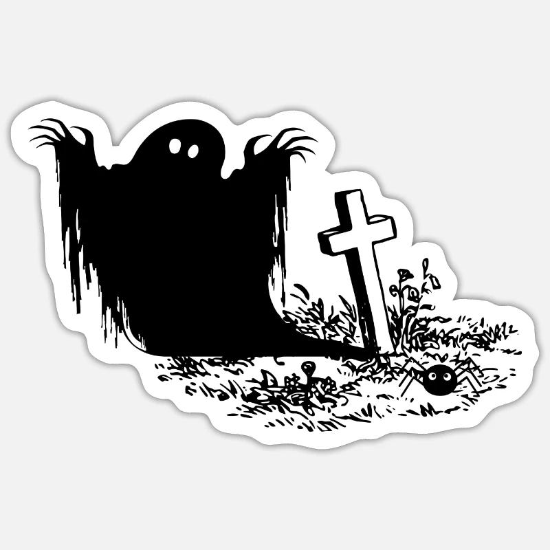Ghost Sticker size S (10 x 10 cm)