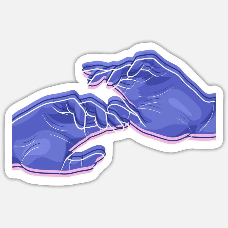 Chronically Cautious - Sticker size S (10 x 10 cm) - white matte