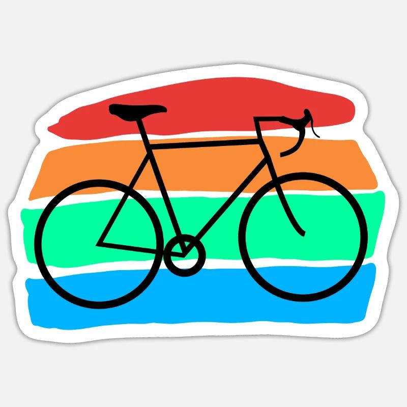 Bicycle - Sticker size S (10 x 10 cm) - white matte