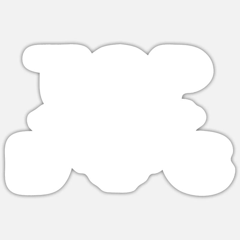 Top Dog - Sticker taille S (10 x 10 cm) - blanc mat