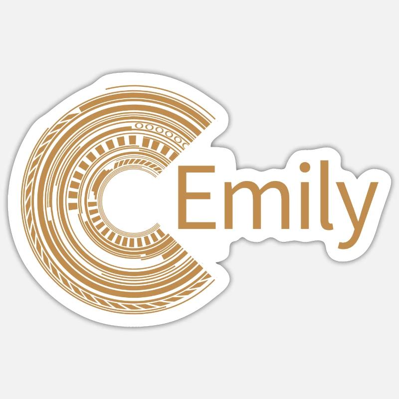 Pour Emily - Sticker taille S (10 x 10 cm) - blanc mat