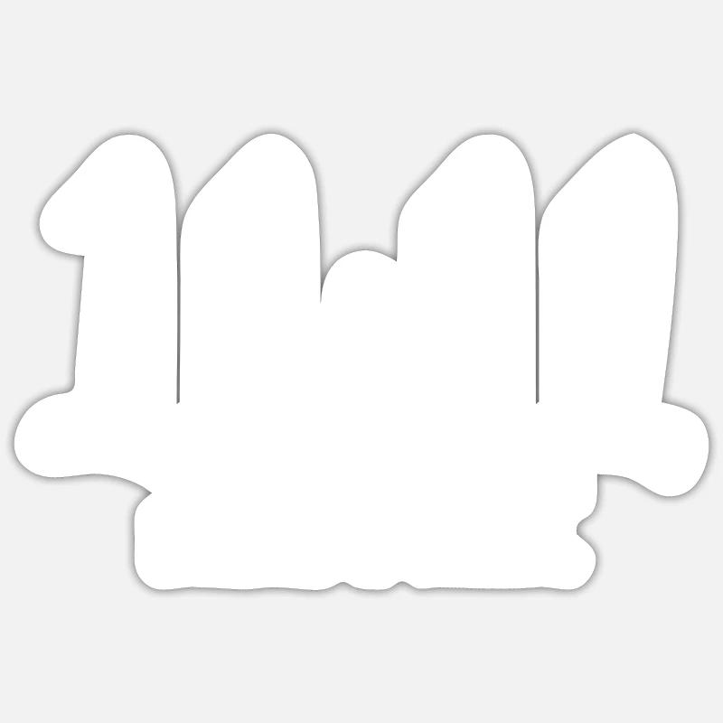 11 11 make a wish Sticker size S (10 x 10 cm)