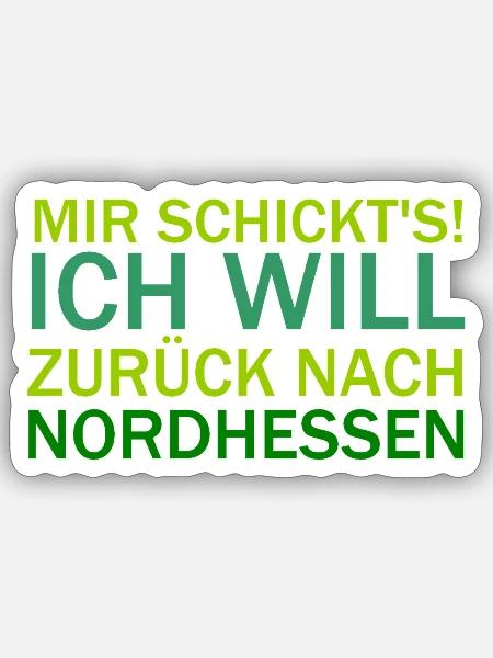 Mir schickt's! - Sticker Größe S (10 x 10 cm) - Mattweiß