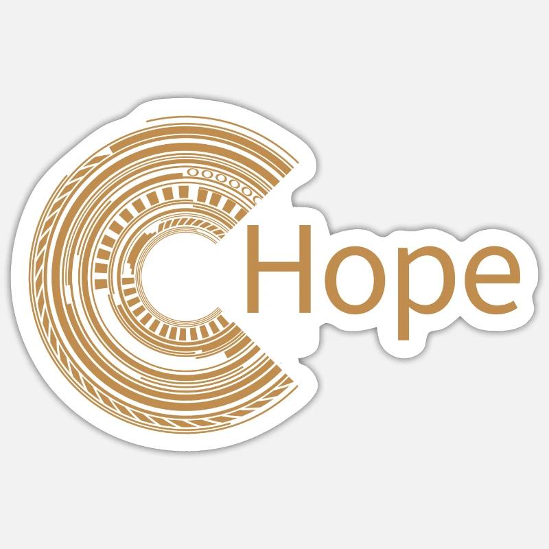 For Hope - Sticker size S (10 x 10 cm) - white matte