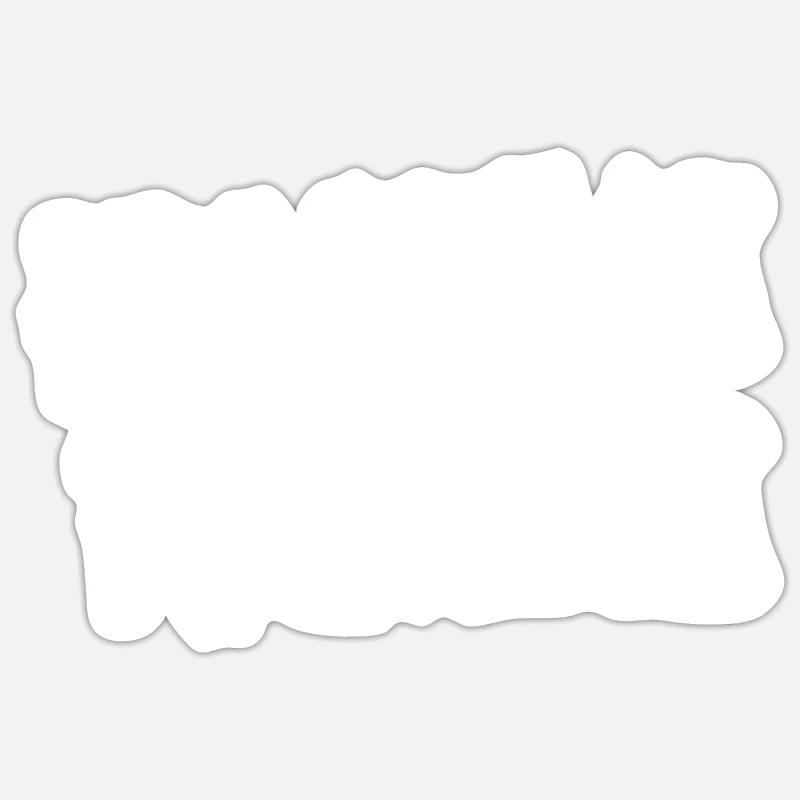 punk rock bold text - Sticker size S (10 x 10 cm) - white matte