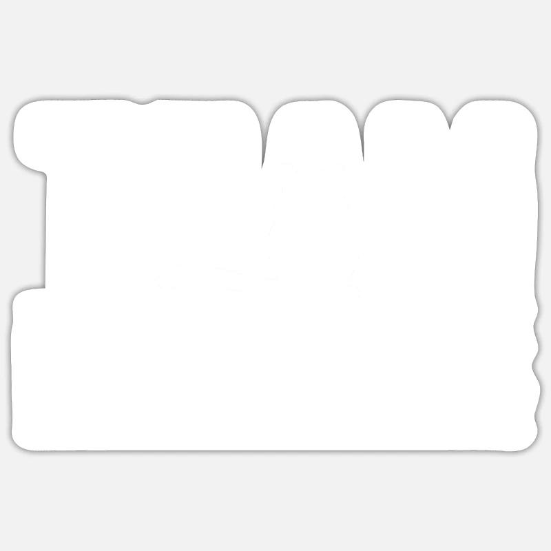 Maus Mäuse Rennmaus - Sticker Größe S (10 x 10 cm) - Mattweiß