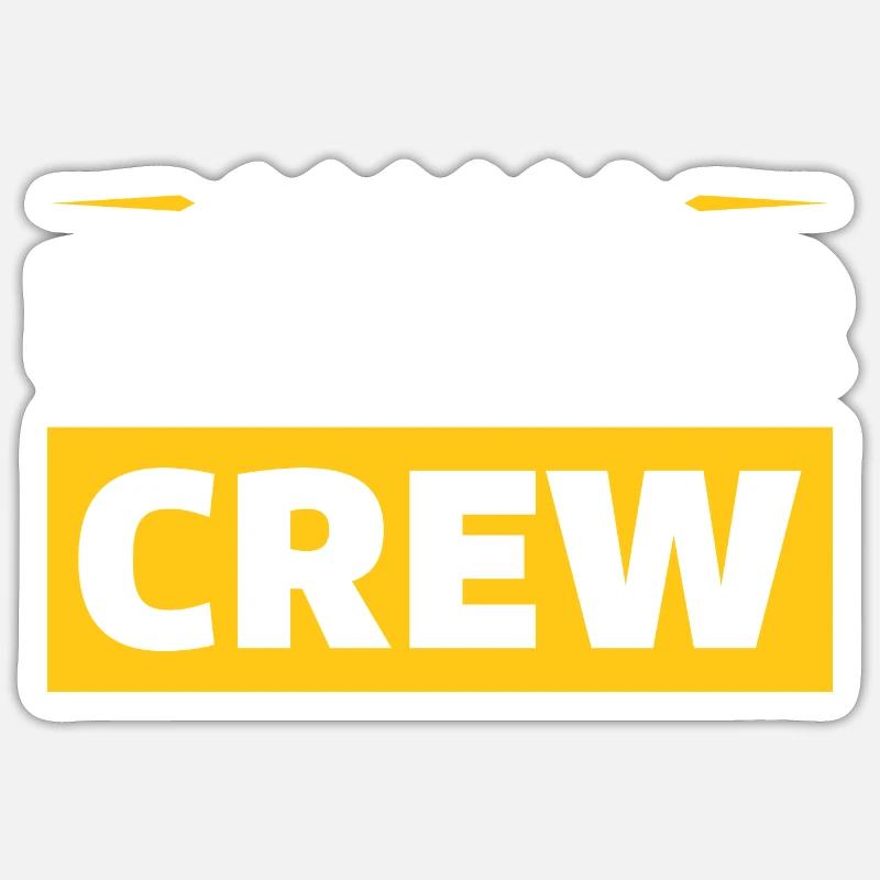 Bachelor Crew - Sticker size S (10 x 10 cm) - white matte