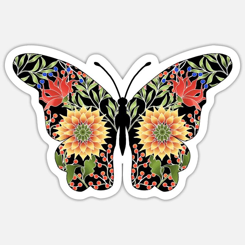 Schmetterling Sticker Größe S (10 x 10 cm)