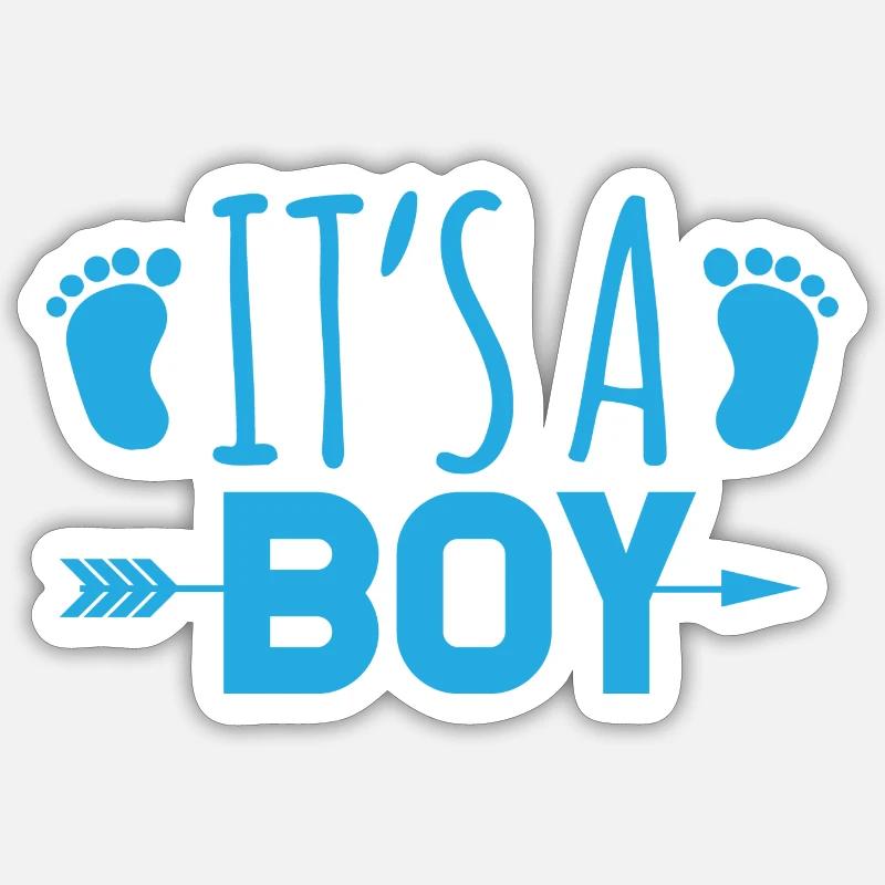 It´s a boy Sticker Größe S (10 x 10 cm)