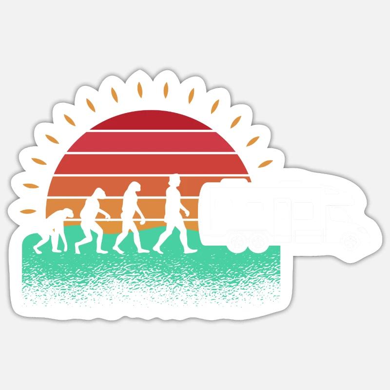 Camping-car camping-car Camping Evolution Camper Sticker taille S (10 x 10 cm)