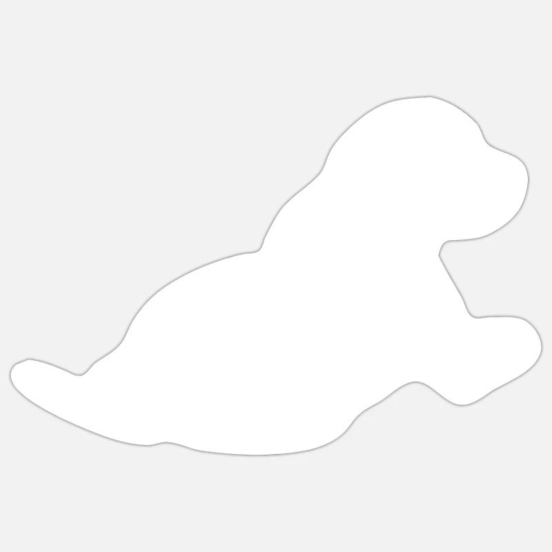 Rhodesian Ridgeback - Sticker Größe S (10 x 10 cm) - Mattweiß