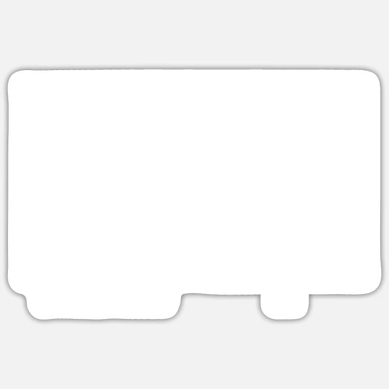 Ihr Ehemann - Ich - Golfschwung - Sticker Größe S (10 x 10 cm) - Mattweiß