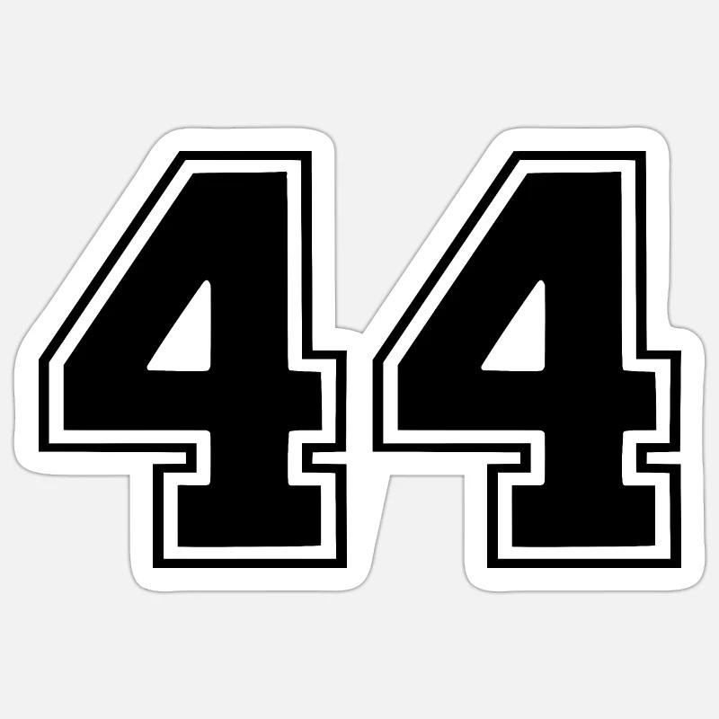 44 - Sticker size S (10 x 10 cm) - white matte