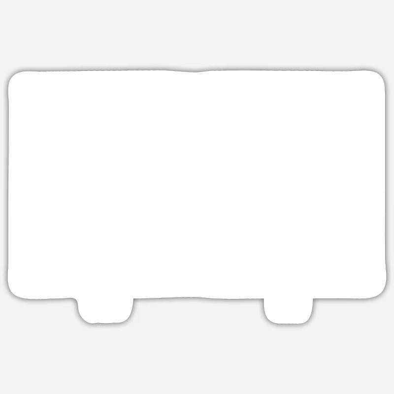 Sie - Ich - Golftasche - Sticker Größe S (10 x 10 cm) - Mattweiß