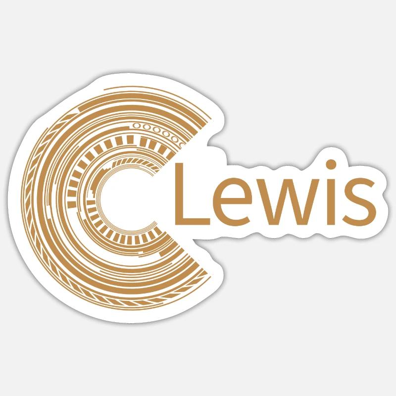For Lewis - Sticker size S (10 x 10 cm) - white matte