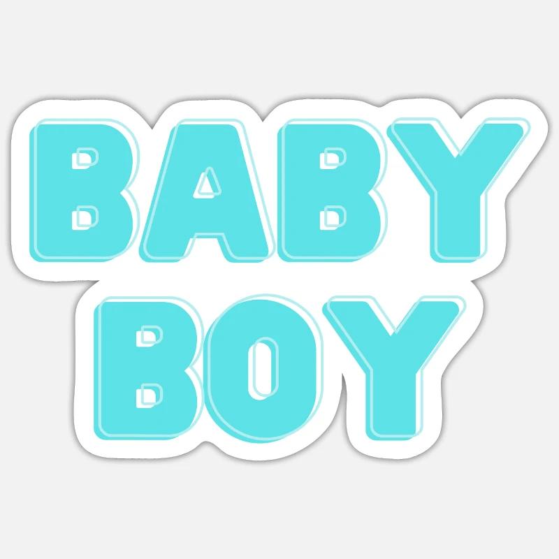 Bübchen - Sticker Größe S (10 x 10 cm) - Mattweiß