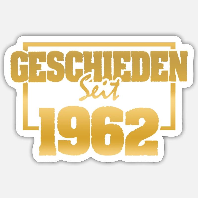 Ehemann 1962 Sticker Größe S (10 x 10 cm)