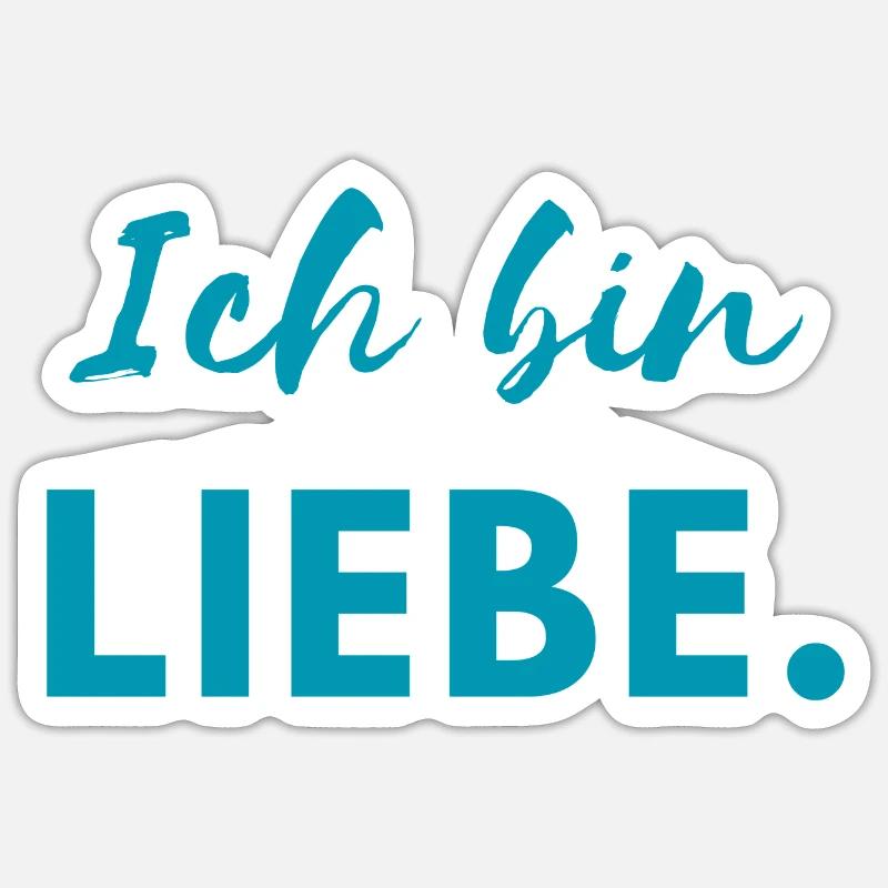LIEBE Sticker Größe S (10 x 10 cm)