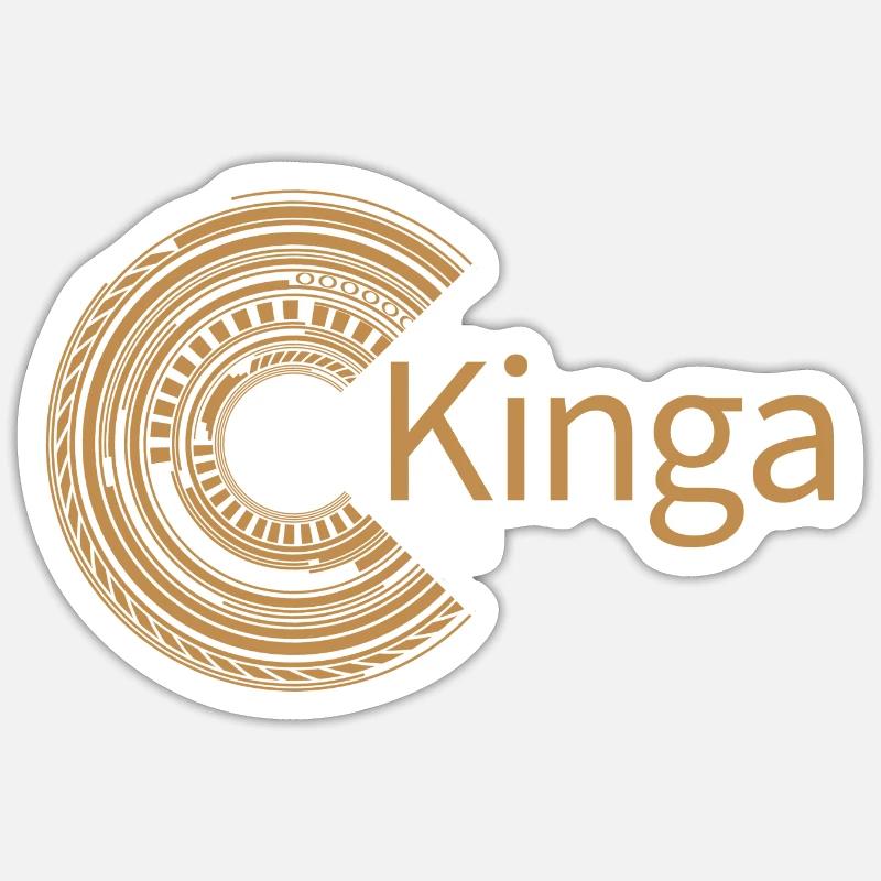 For Kinga - Sticker size S (10 x 10 cm) - white matte