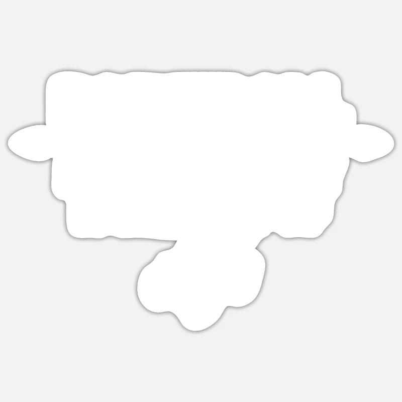 Paintball Airsoft - Sticker size S (10 x 10 cm) - white matte