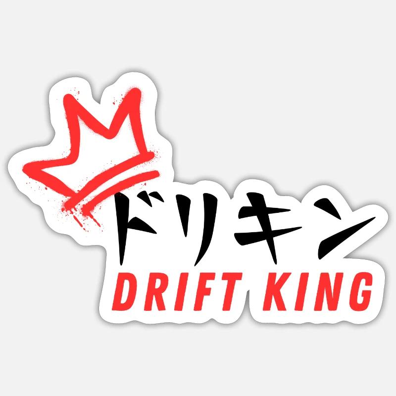 Roi de la dérive Sticker taille S (10 x 10 cm)