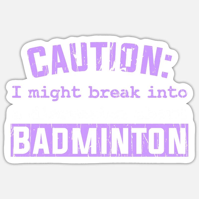 Caution - Sticker Größe S (10 x 10 cm) - Mattweiß