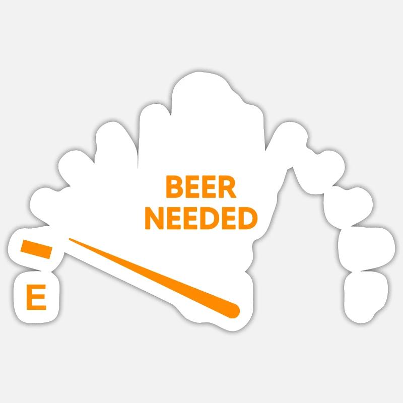 Bier Trinkspruch Biergarten Biertrinker Biertank Sticker Größe S (10 x 10 cm)