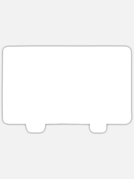 Du - Ich - Entenjagd - Sticker Größe S (10 x 10 cm) - Mattweiß