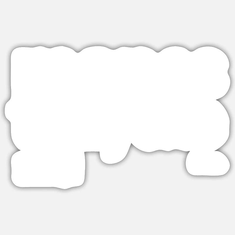 Manas Trayate - Sticker Größe S (10 x 10 cm) - Mattweiß