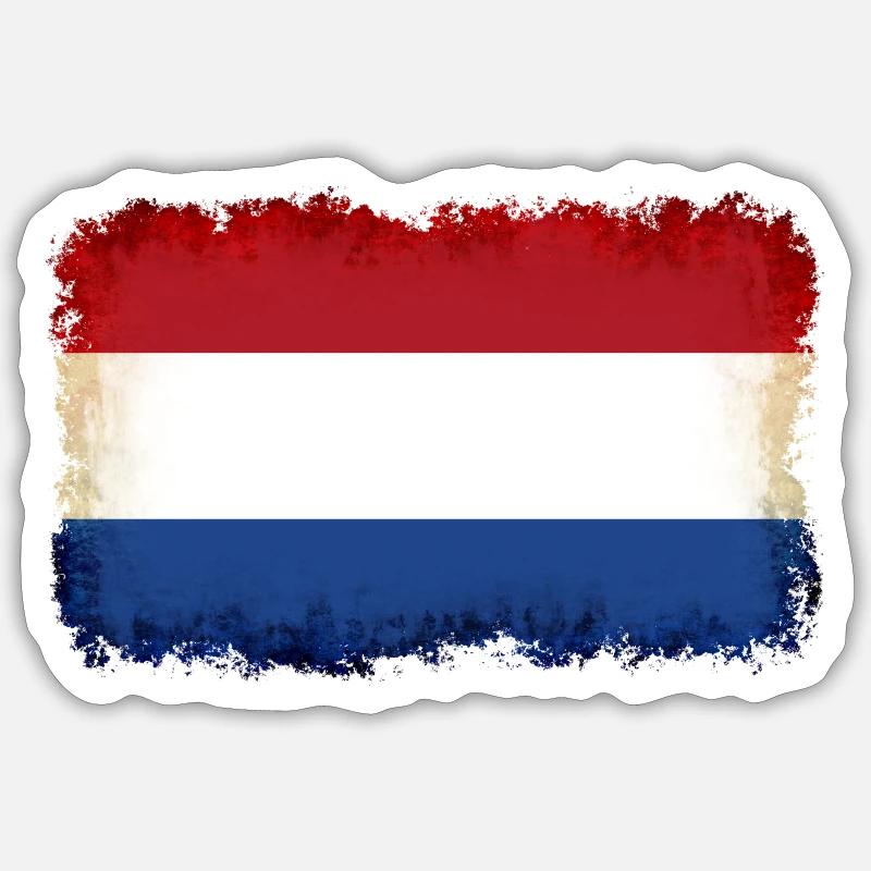 Netherlands as Netherlands - Sticker size S (10 x 10 cm) - white matte