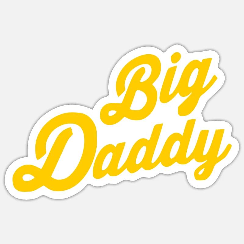 Big daddy - Sticker size S (10 x 10 cm) - white matte