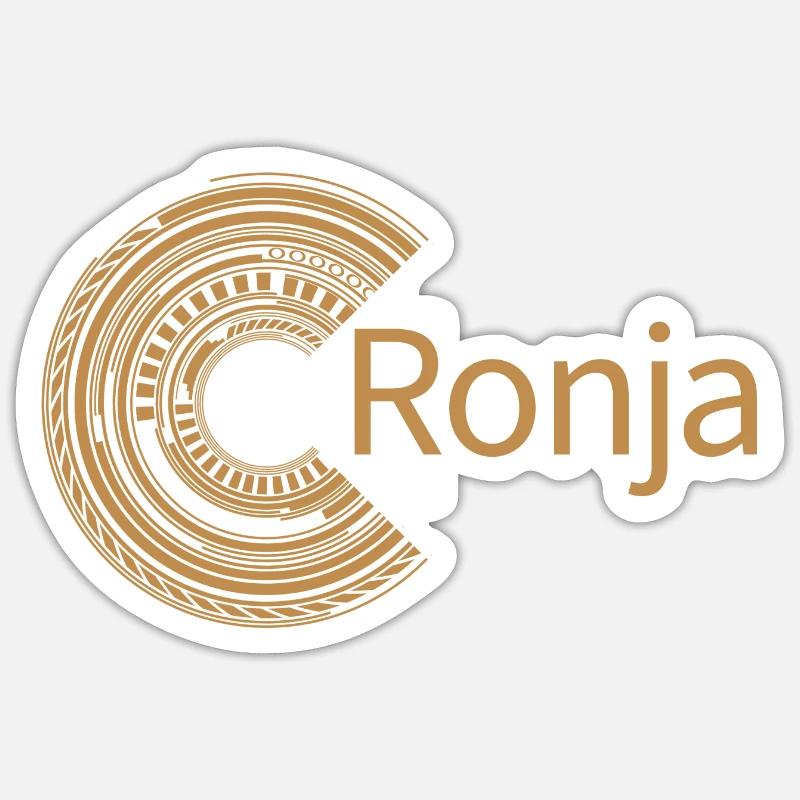 Für Ronja - Sticker Größe S (10 x 10 cm) - Mattweiß