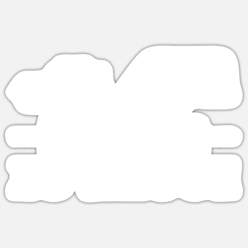 Camping - Sticker Größe S (10 x 10 cm) - Mattweiß
